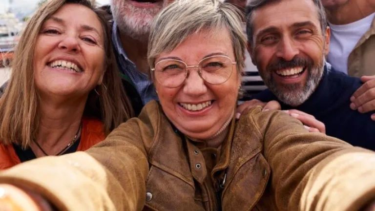 Group of members of The Good Life Abroad living abroad together in a community